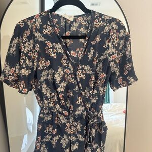 NWT Floral Wrap Top